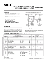 Datasheet UPC8104GR производства NEC